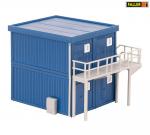FALLER 130134 Baucontainer, blau, 4 Stück