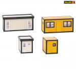 Faller 130136 Baucontainer, gelb-schwarz/grau-schwarz