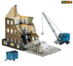 Faller 130466 Abbruchhaus mit Bagger