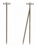 Faller 130955 Telegrafenmasten, 20 Stück inkl. Kabel