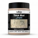 Vallejo 726810 Schlamm, hellbraun, 200 ml