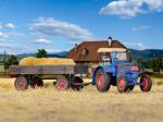 Kibri 12232 H0 LANZ Traktor mit Gummirad.