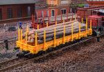 Kibri 16200 H0 Niederbordwagen, gelb