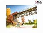 Noch 67020 H0 Stahlbrücke mit Brückenköpfen
