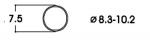 Roco 40068 Haftrings.10Stk.8,3 bis 10,2mm