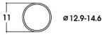 Roco 40070 Haftrings.10Stk.12,9 bis 14,6m
