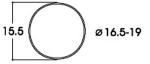 Roco 40072 Haftrings.10Stk.16,5 bis 19mm