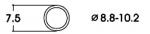 Roco 40073 Haftrings.10Stk.8,8 bis 10,2mm