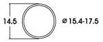 Roco 40076 Haftrings.10Stk.15,4 bis 17,5m