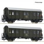 Roco 6200195 2er Set Behelfspersonenwagen PKP