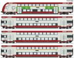 Roco 6210148 Doppelstockwagen-Set CFL DC