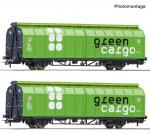 Roco 6600114 Schiebewandwagen-Set Green Cargo DC