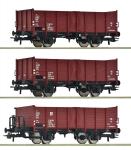 Roco 6600146 Offenes Güterwagen-Set, DR DC