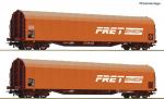 Roco 6600161 Schiebeplanenwagen-Set SNCF DC
