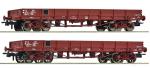 Roco 6600224 2er Set Niederbordwagen SNCF