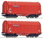 Roco 6600226 2er Set Schiebeplanenwagen Nacco