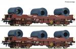 Roco 76338 Coiltransportwagen-Set SNCB DC