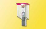 Viessmann 5073 H0 Telefonzelle Telekom offen
