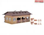 Vollmer 43740 H0 Schweinestall mit Schweine