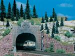 Vollmer 47813 N Tunnelportal mit Aufsatz, 2x
